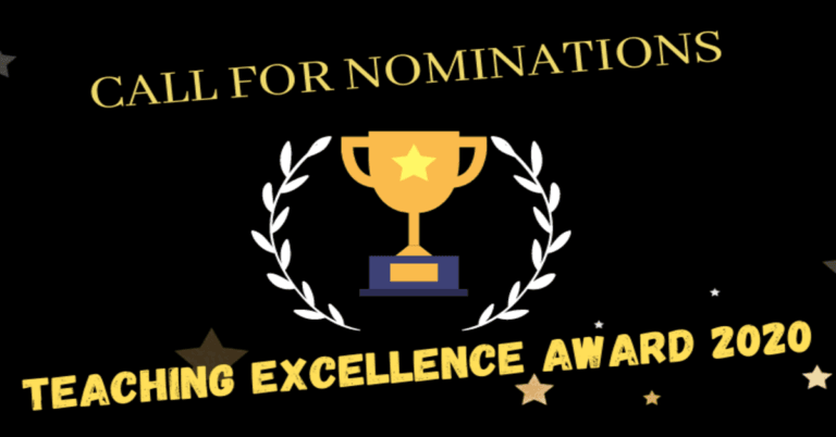 TEACHING EXCELLENCE AWARD 2020