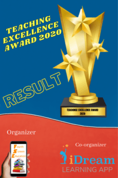 TEACHING EXCELLENCE AWARD 2020 RESULT 2 TEACHING EXCELLENCE AWARD 2020