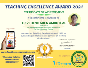 TEACHING EXCELLENCE AWARD 2021