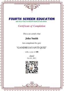 GANDHI JAYANTI QUIZ 5 GANDHI JAYANTI QUIZ